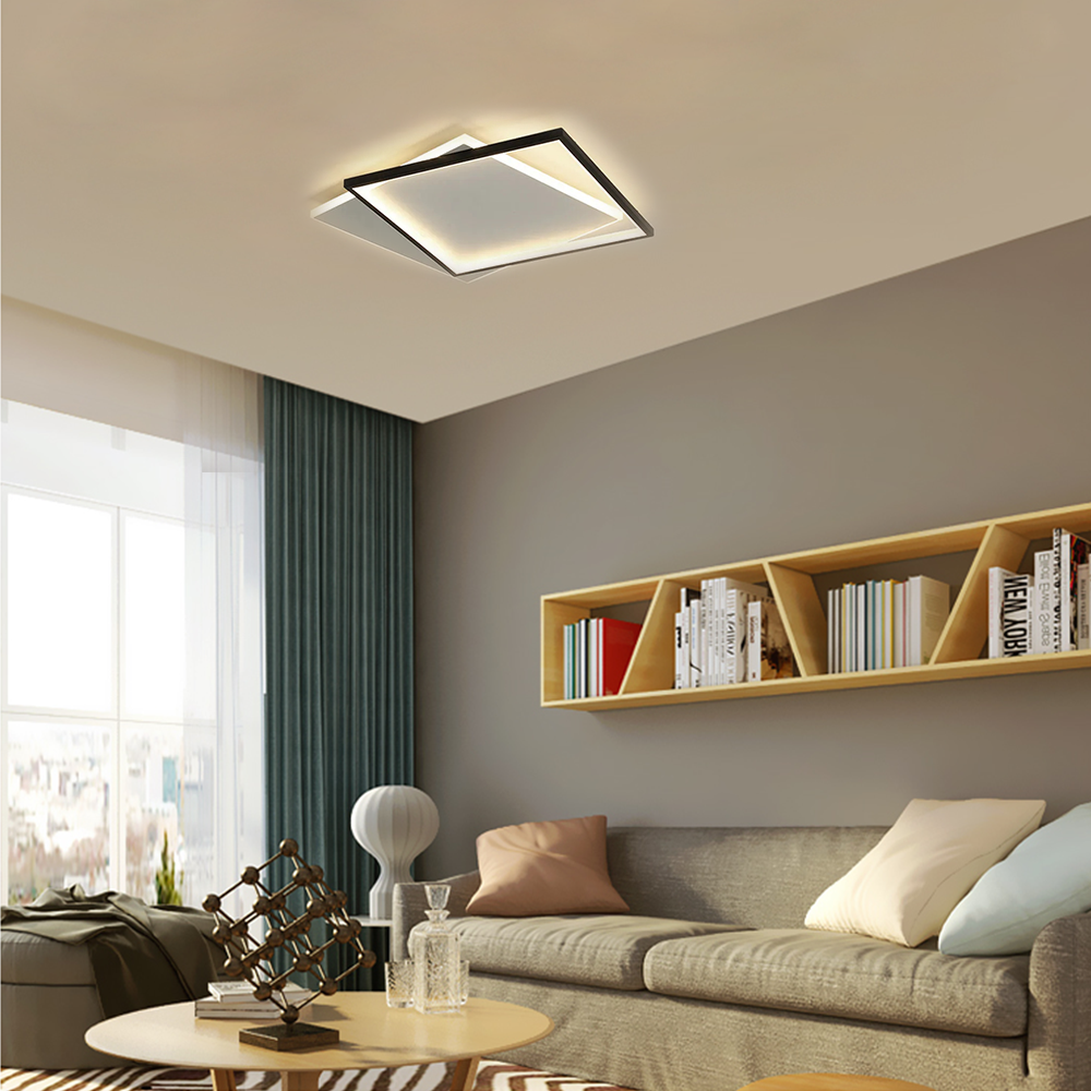 Ceiling Light – Metal & Acrylic Geometric Design for Living Room